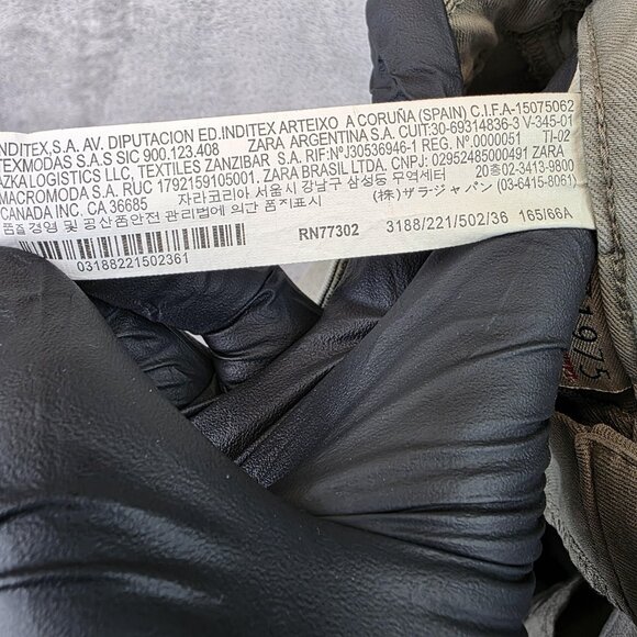 Zara Z1975 Basic Jeans Womens 4 Olive Green Mid Rise Skinny Fit Stretch Denim - Picture 13 of 14